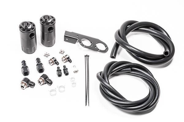 Radium Engineering — Radium Engineering Dual Catch Can Kit Nissan Z33 V35 VQ35DE/HR Fluid Lock - view 3